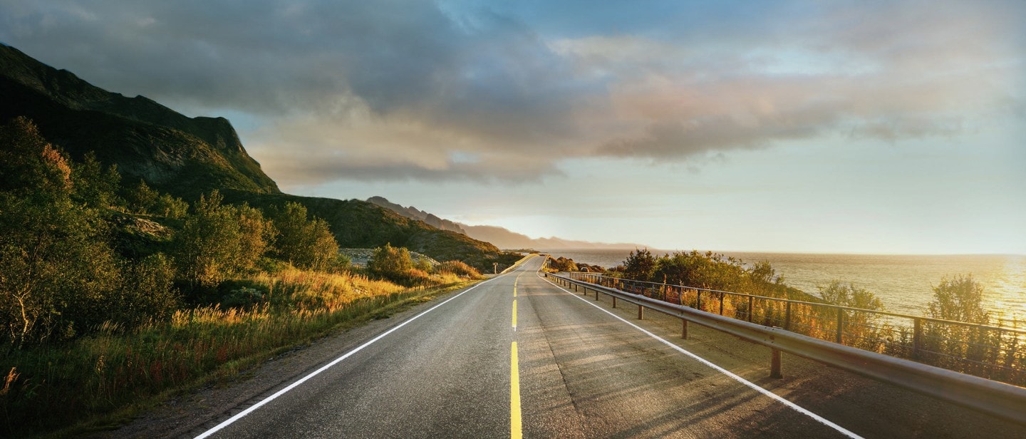 Road in landscape