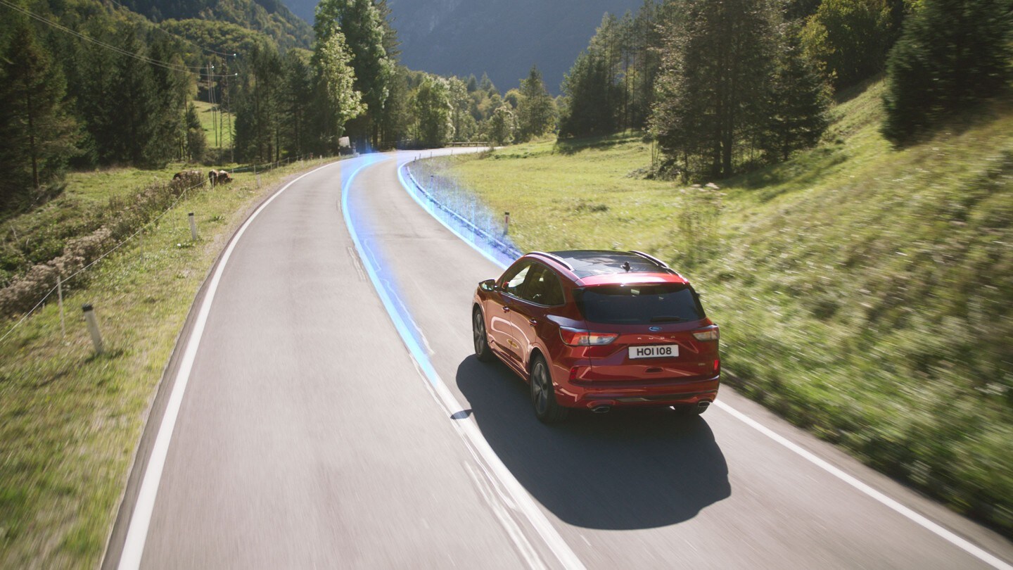 Ford Kuga sistem de asistenta pentru mentinerea benzii de rulare
