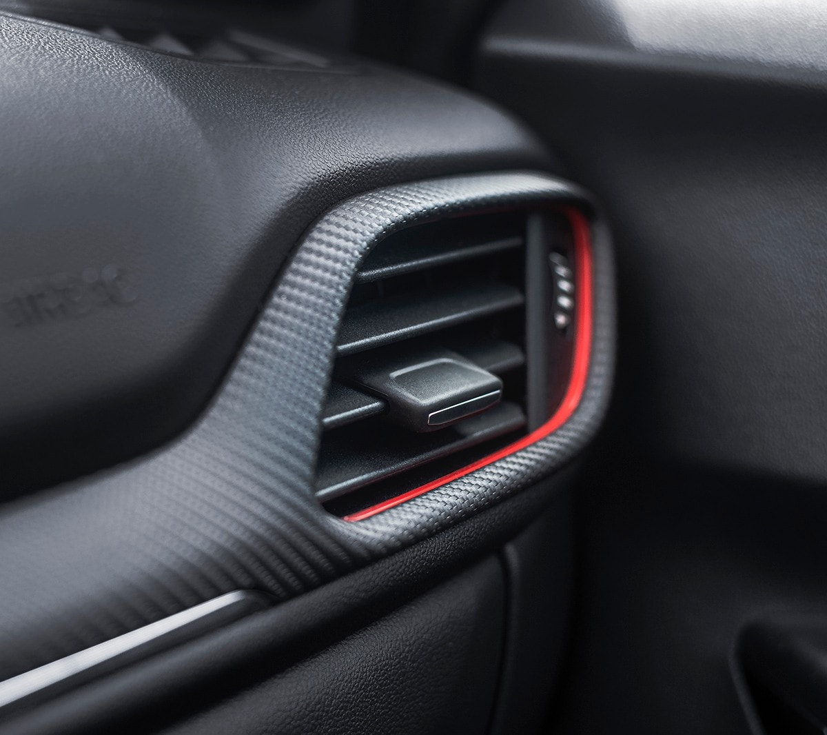 New Ford Puma interior air vent close up