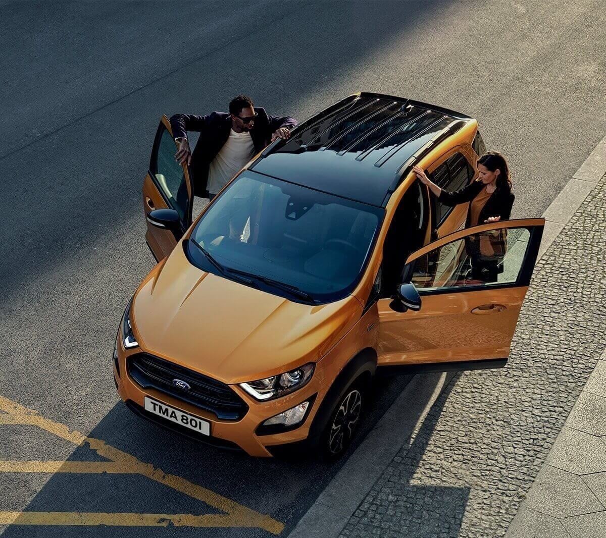 Noul Ford EcoSport Active cadru aerian