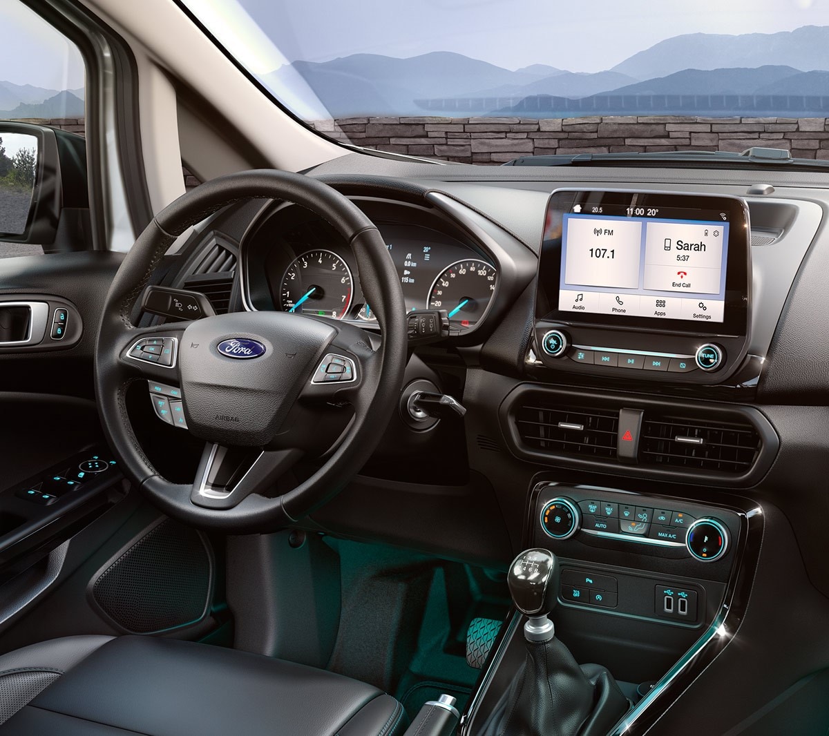 Interiorul Ford EcoSport Active cu SYNC 3