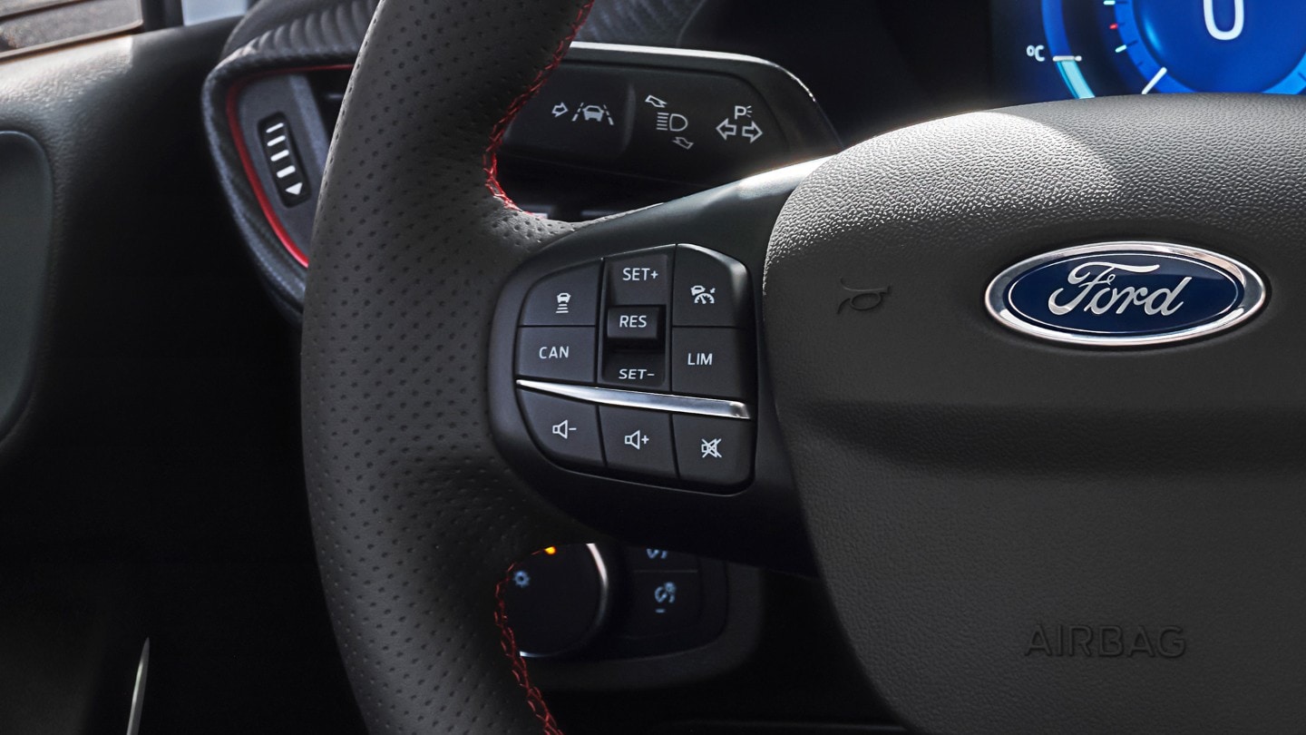 Ford Fiesta driver assistance features close up
