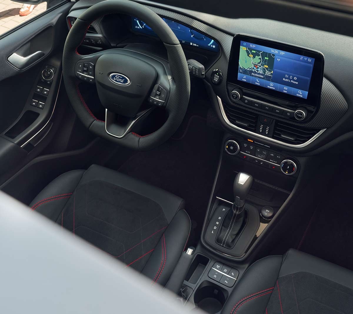 Ford Fiesta interior view of touchscreen