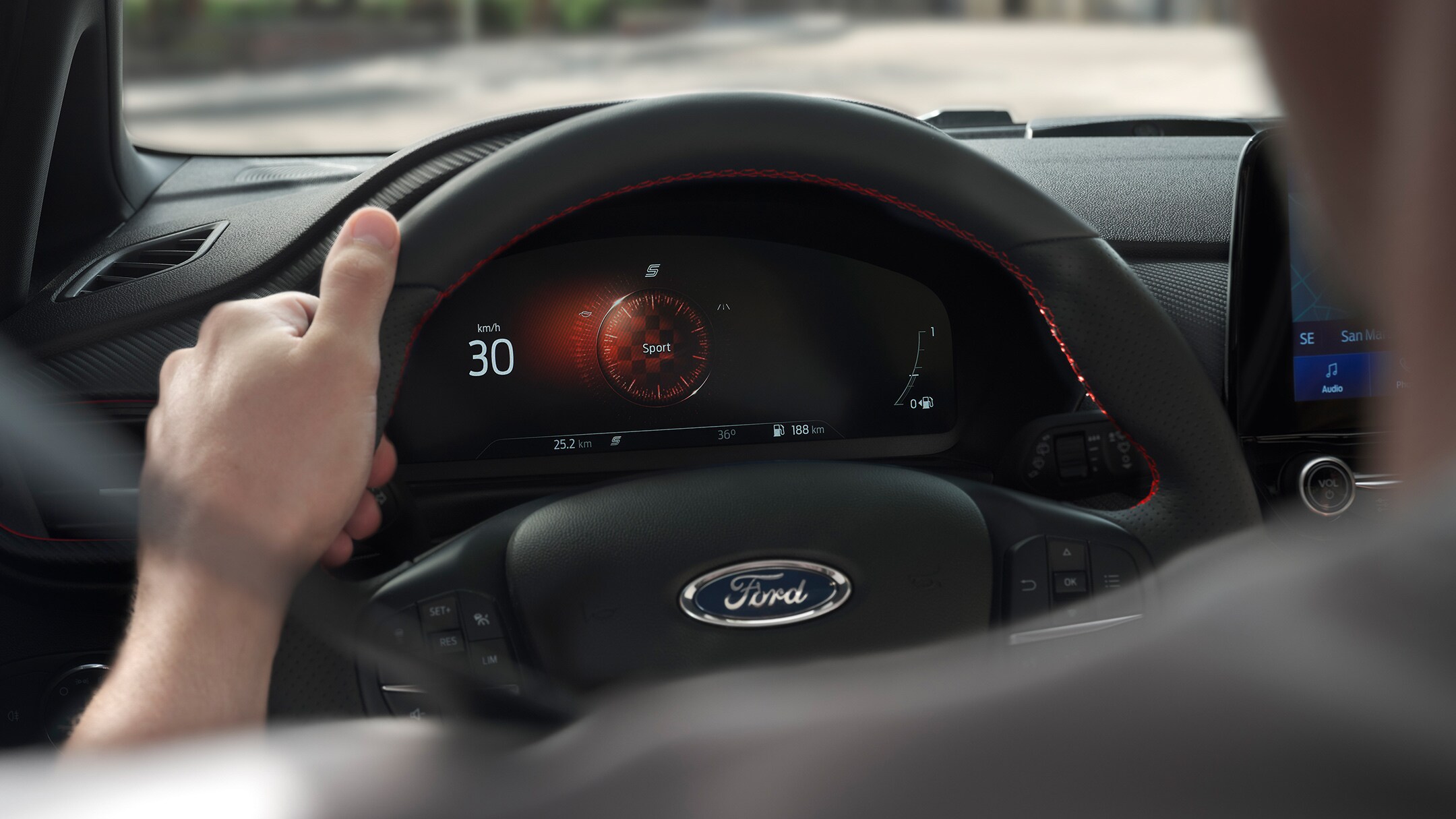 Ford Fiesta displaying selectable drive modes