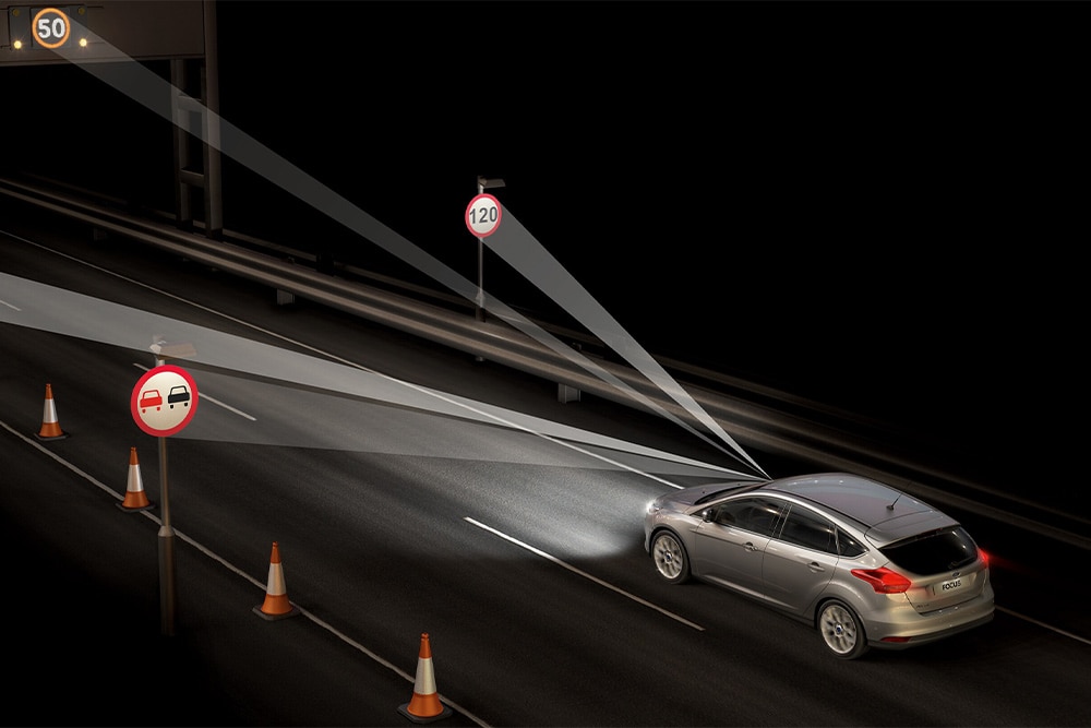 Funcționalitate Recunoaștere semne de circulație Ford Tourneo Connect