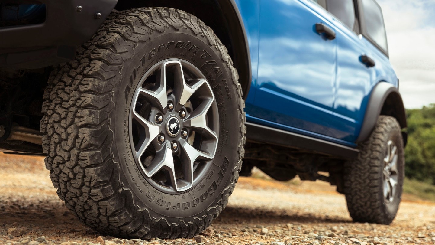 Ford Bronco wheel close-up