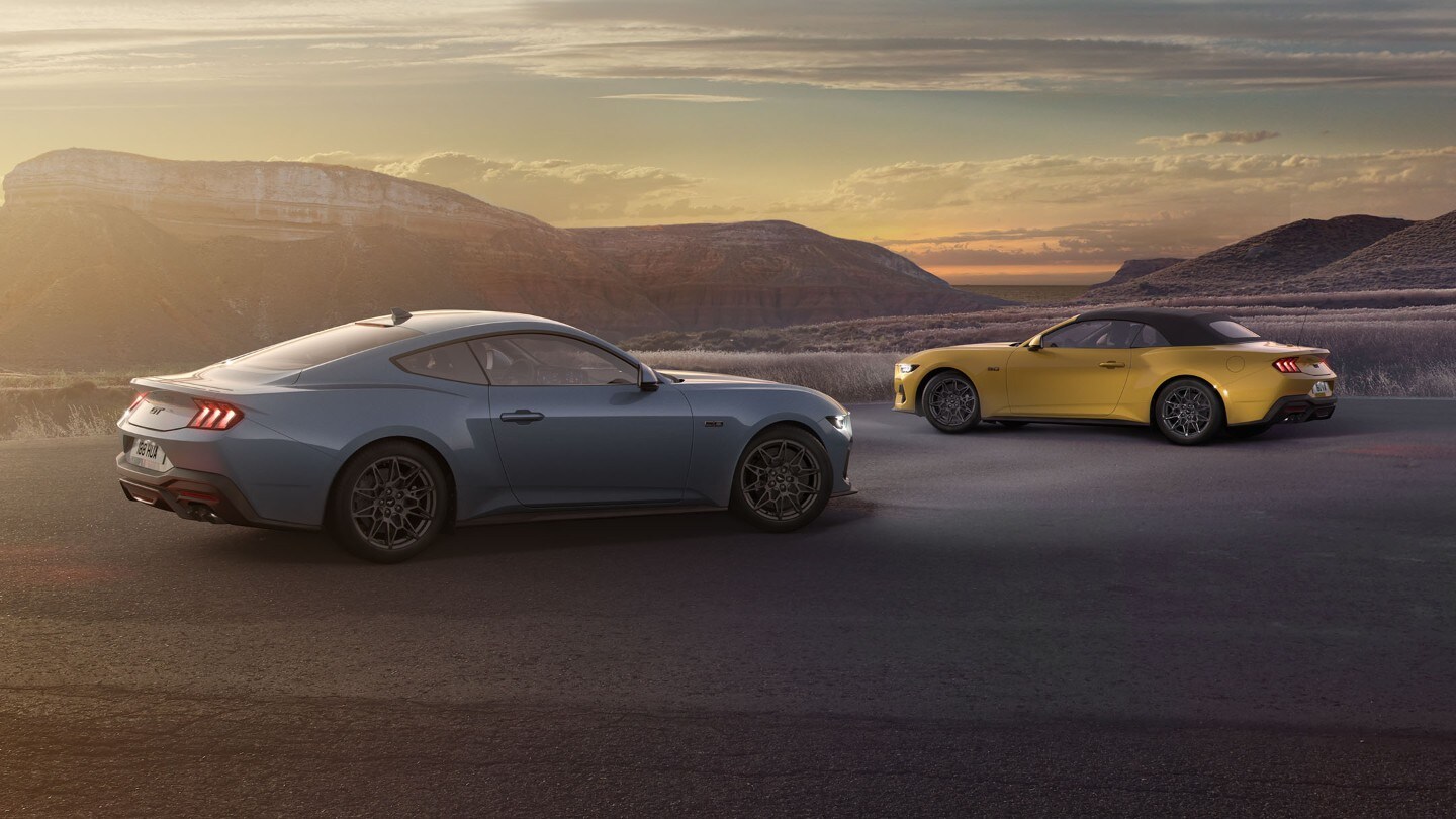 All-New Ford Mustang convertible and All-New Ford Mustang coupe