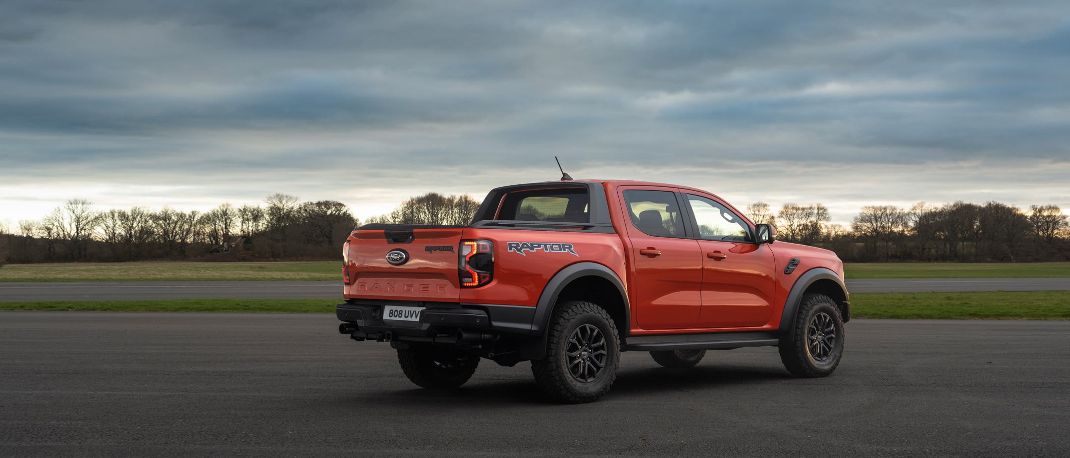 All-New Ford Ranger Raptor rear 3/4 view