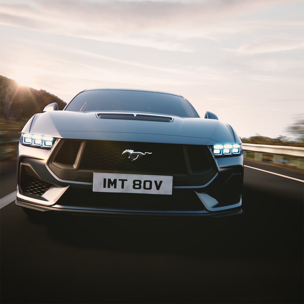 All-New Ford Mustang driving round a corner