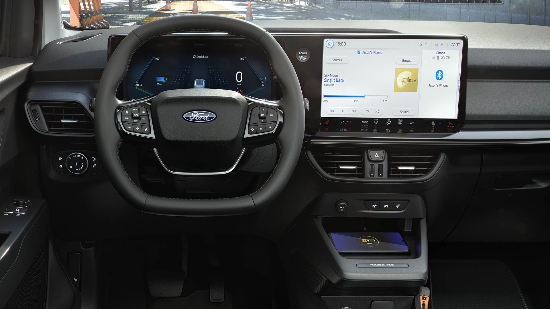 Interior Ford E Tourneo Courier Active, cu ecran tactil