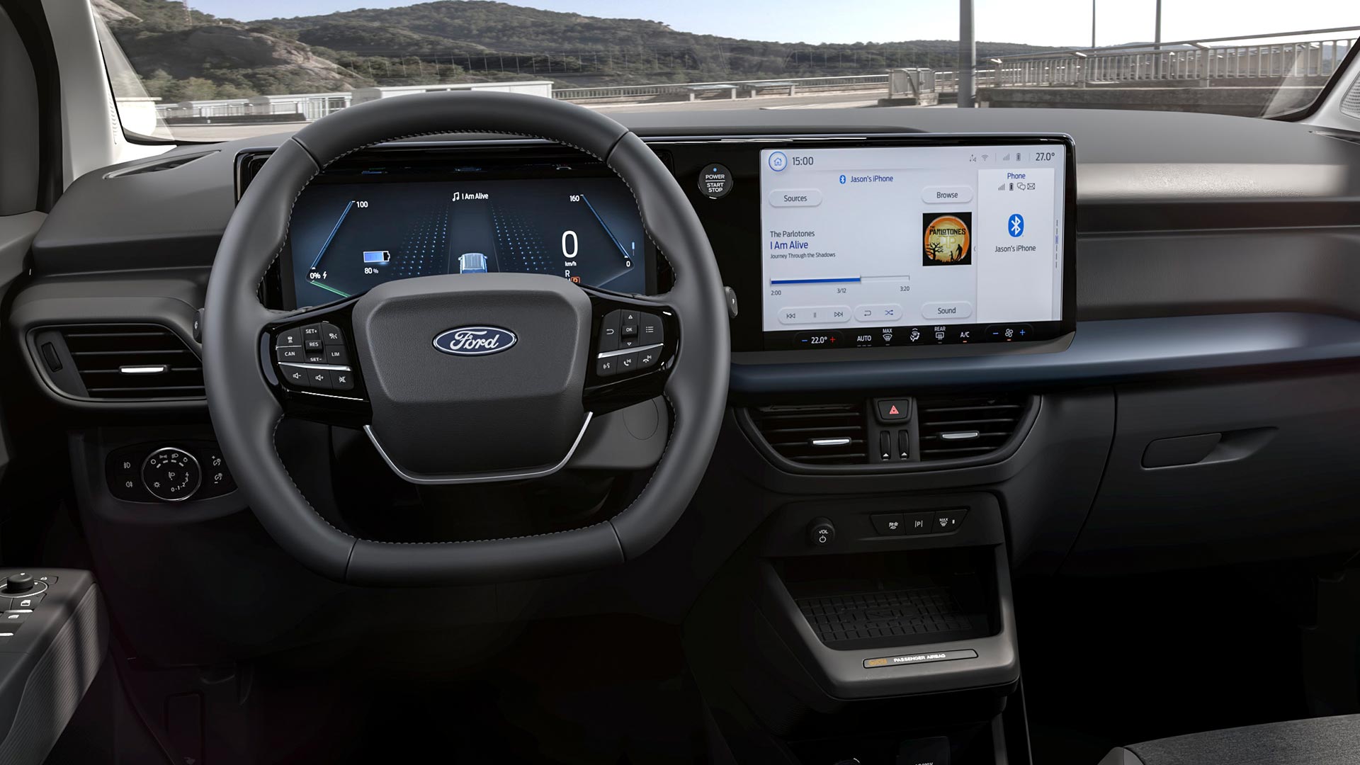 Interior Ford E Tourneo Courier Active cu ecran tactil