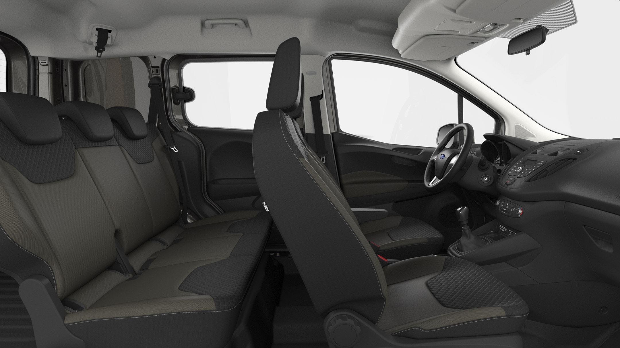 Ford Transit Courier interior with seats
