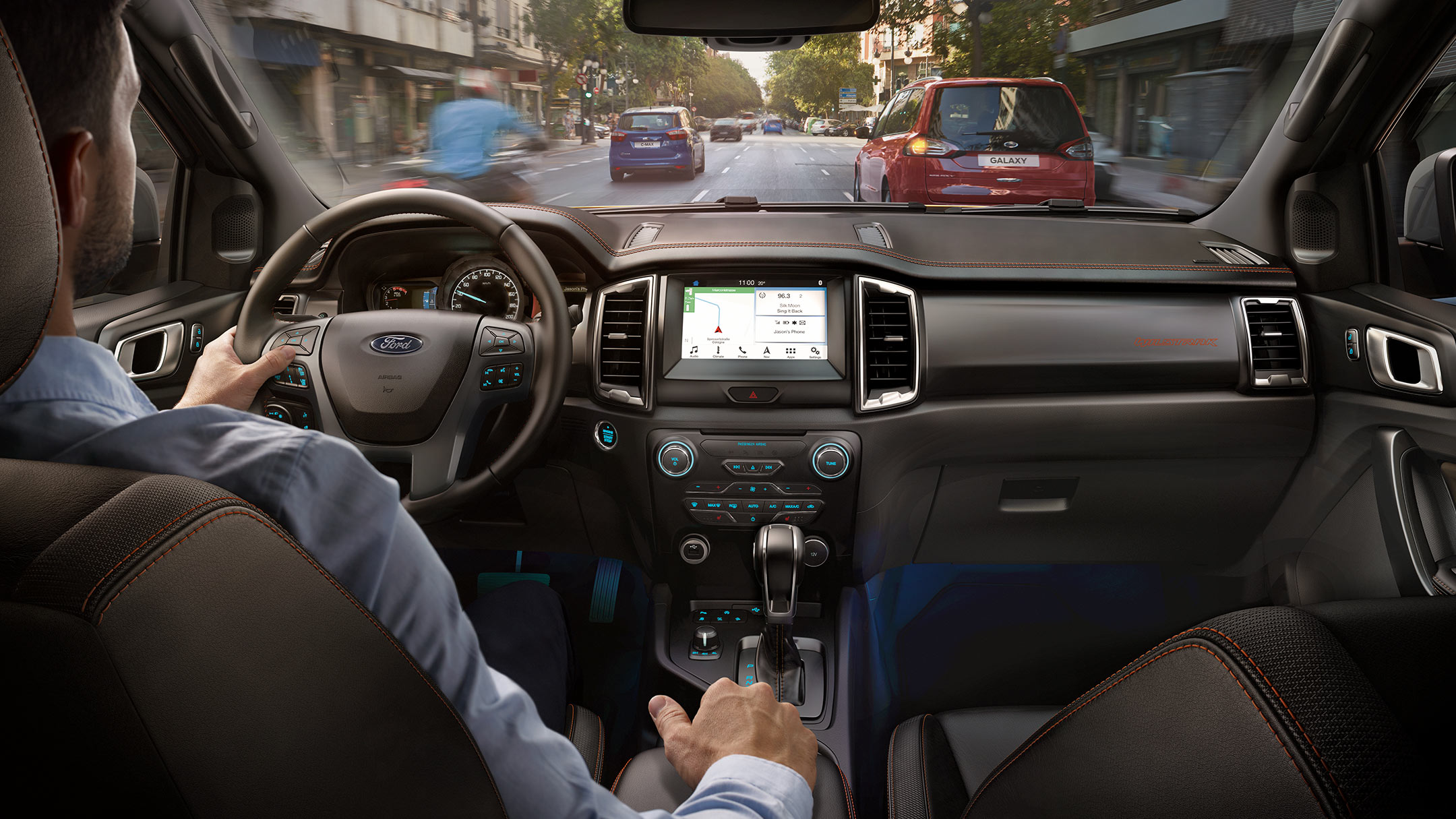 Ford Ranger interior cabin view