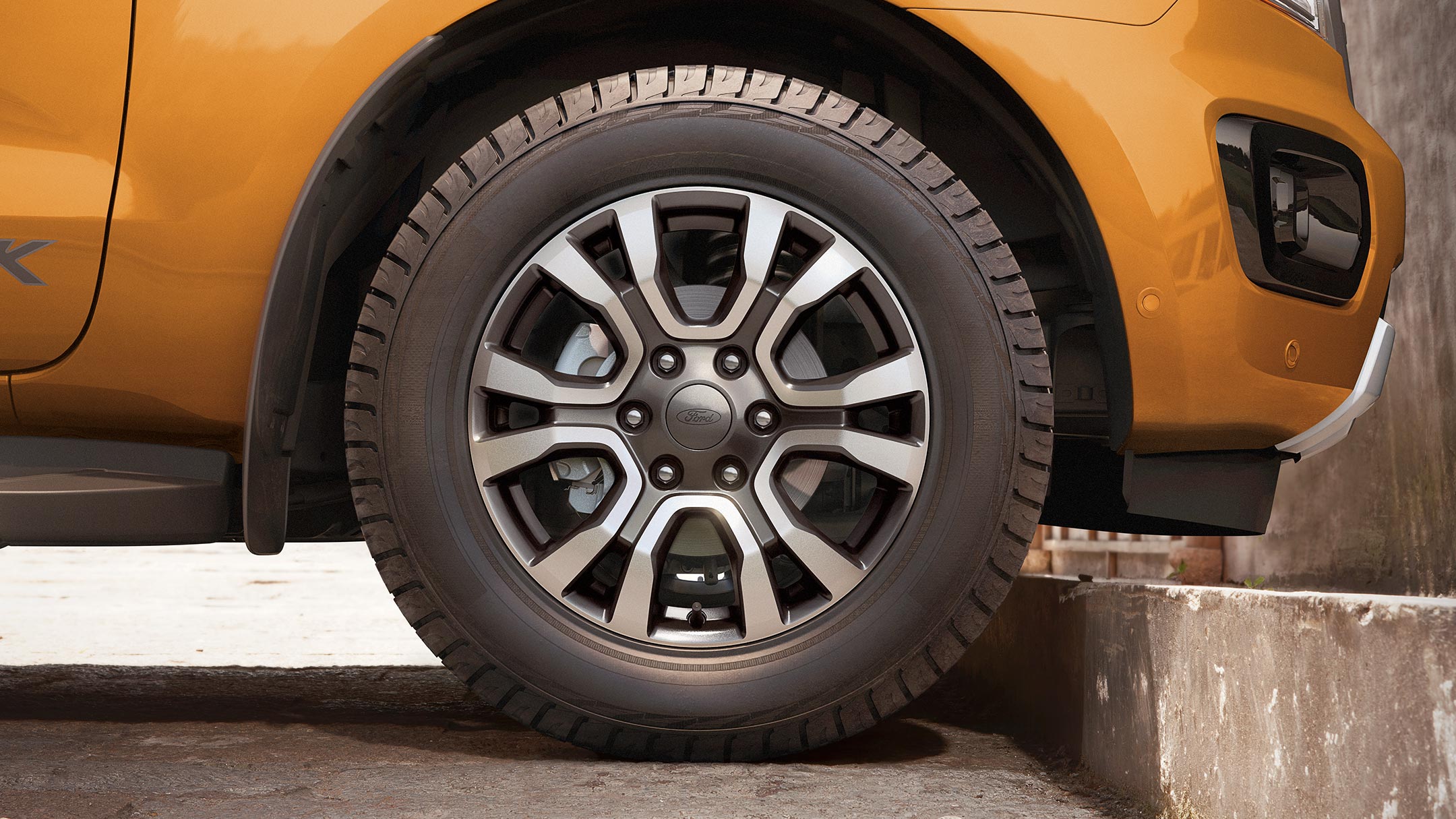 Ford Ranger wheel close up