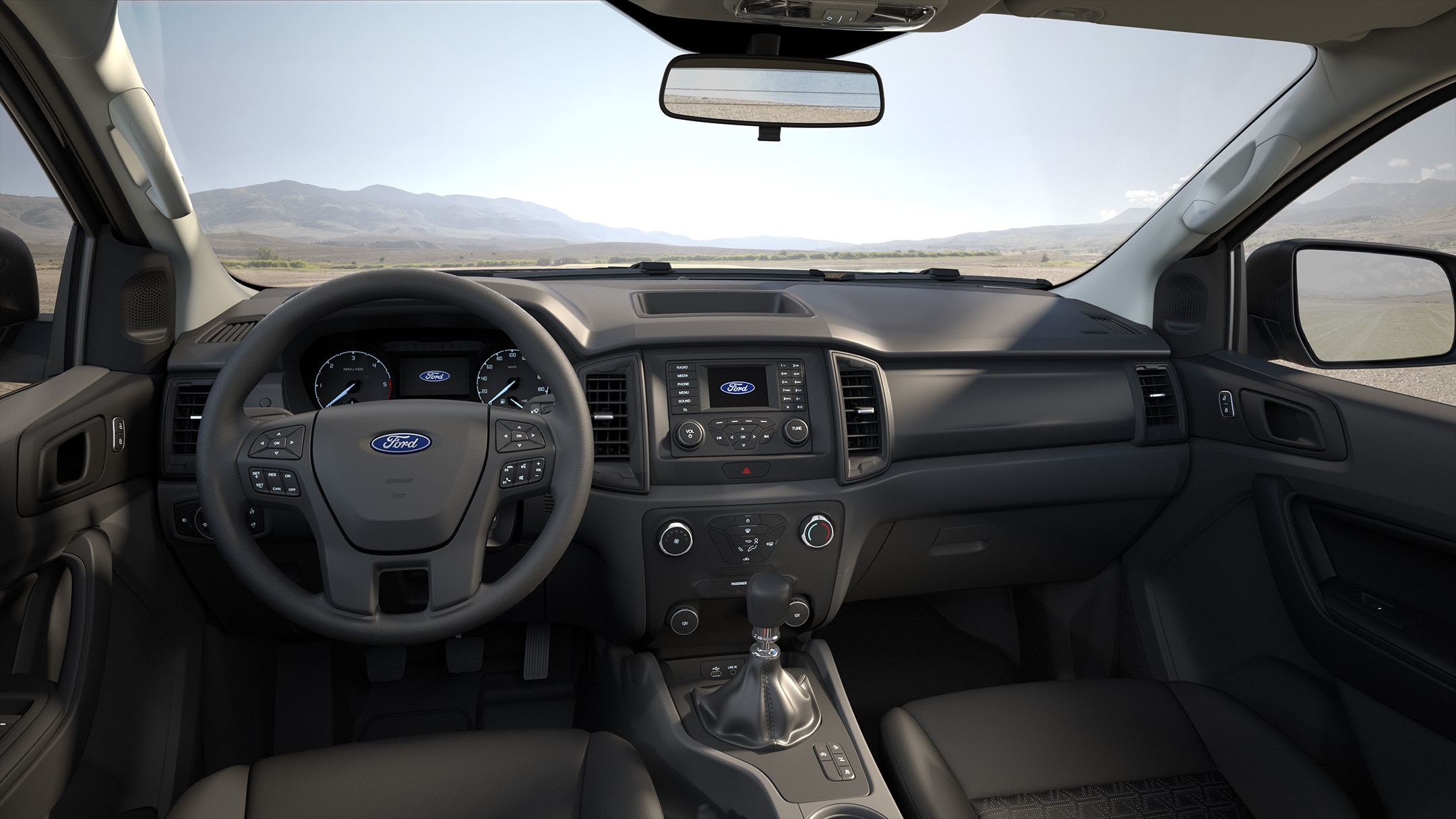 Interiorul Ford Ranger Wildtrak