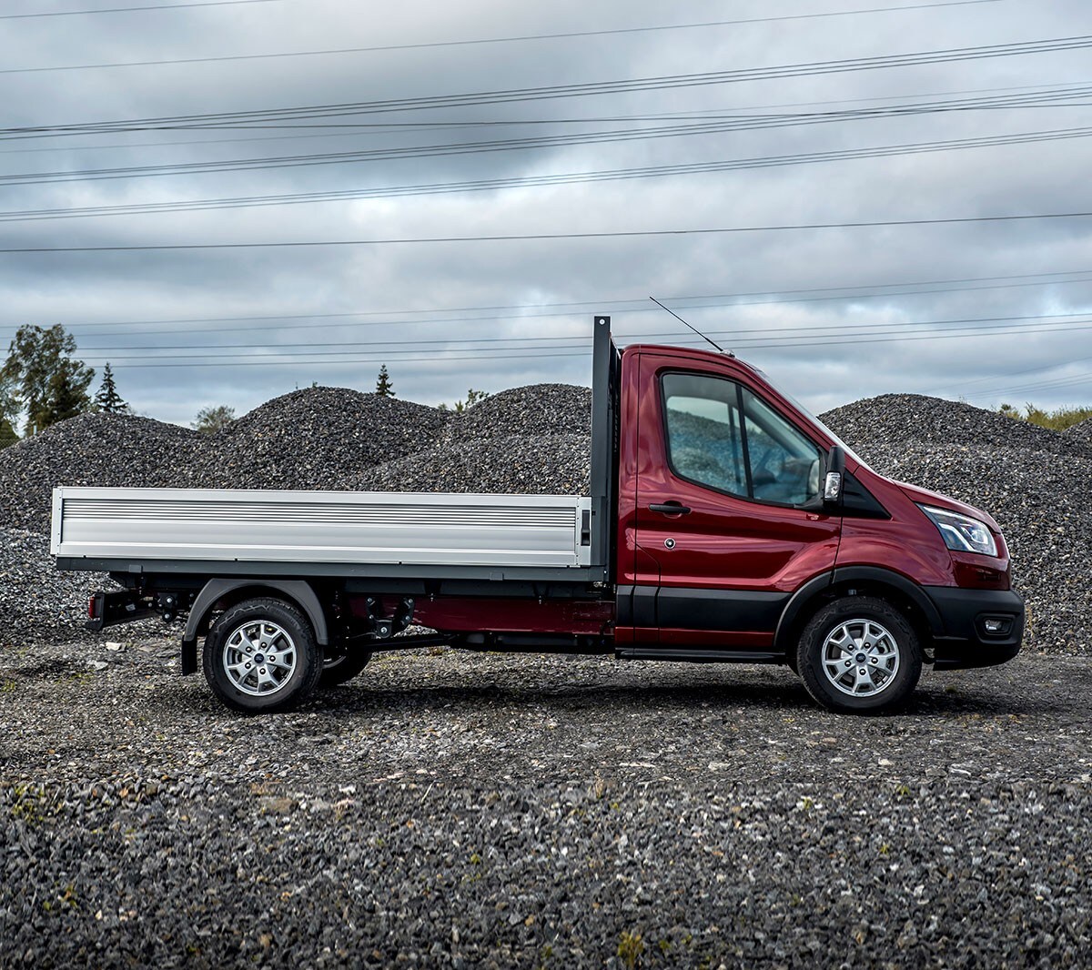 New Ford Transit Chassis Cab headlight close up