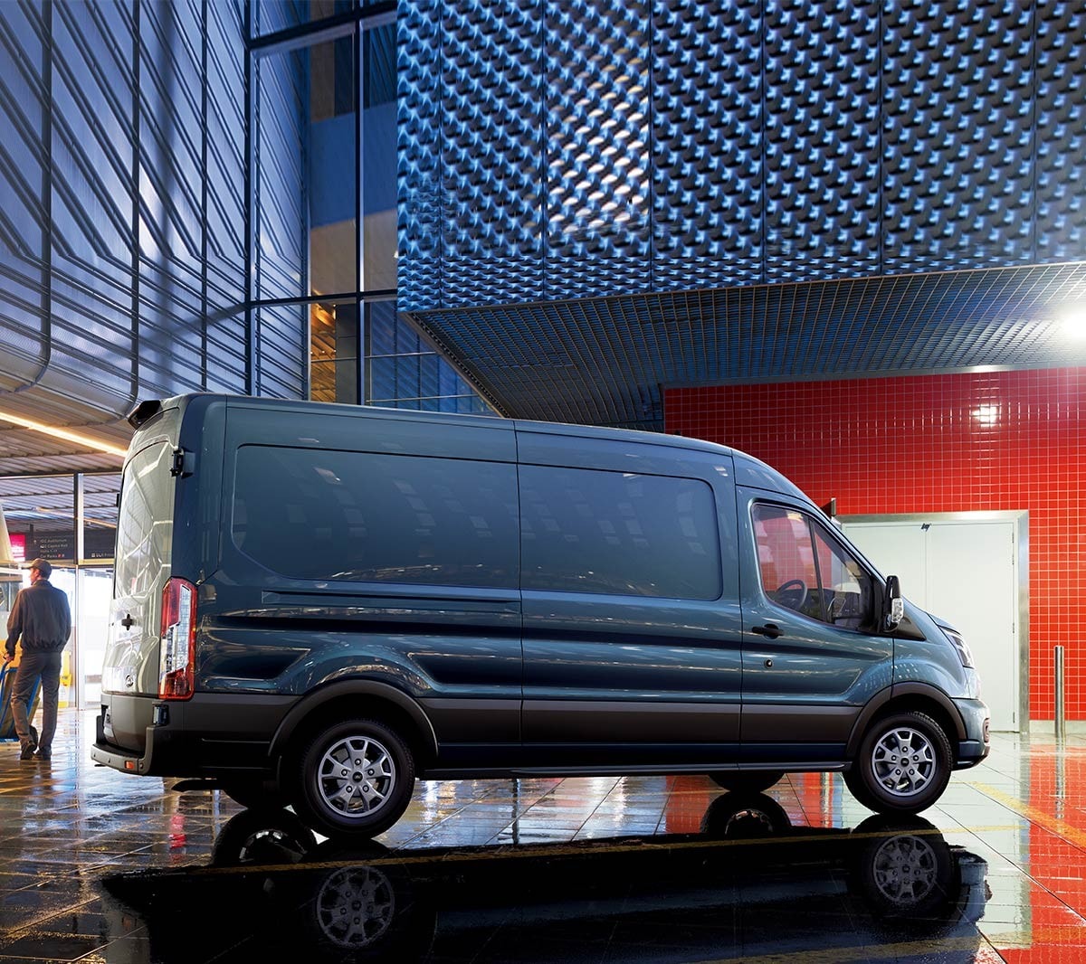 Ford Transit Van showing extensive wheel base