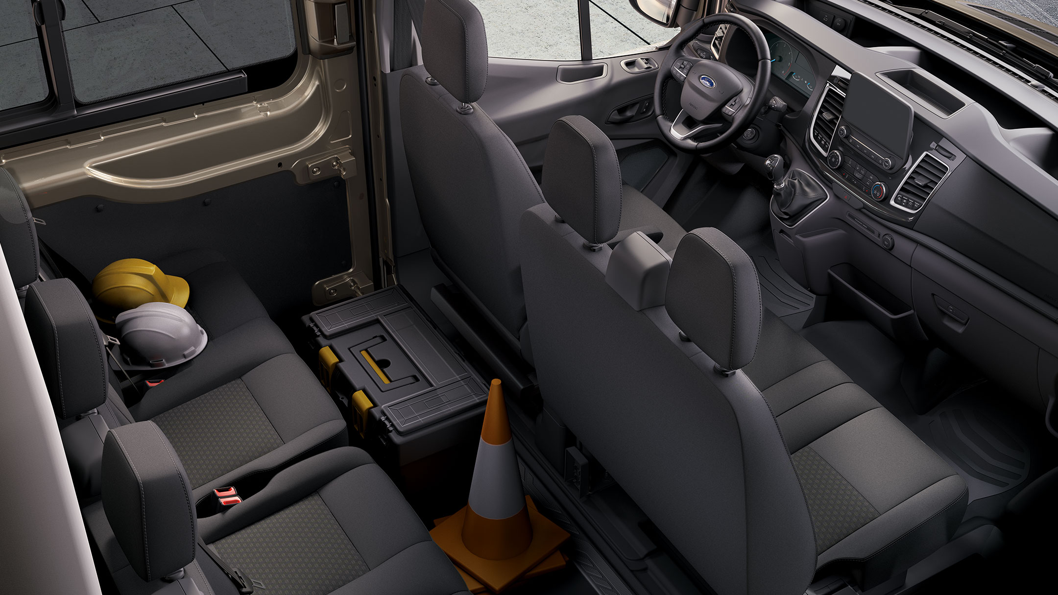 New Ford Transit Van interior cabin 