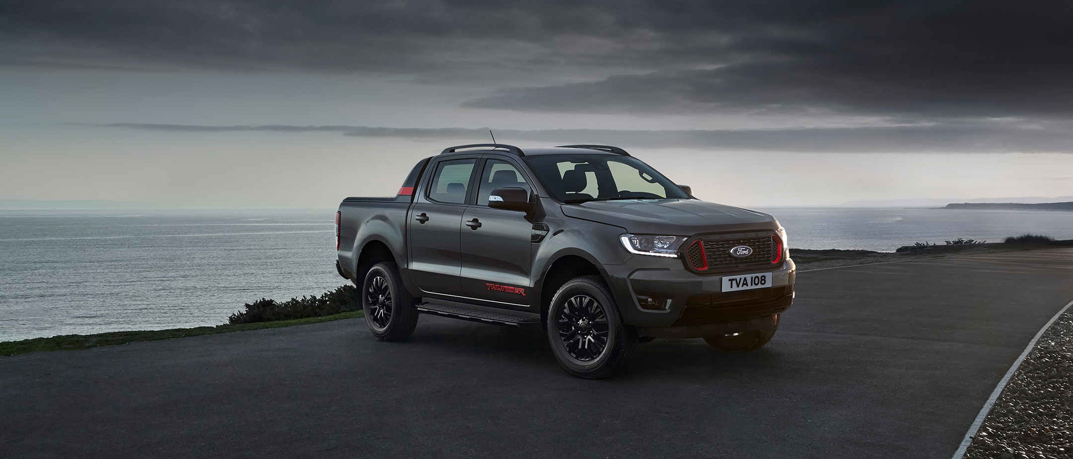 Ford Ranger Thunder parked, profile view