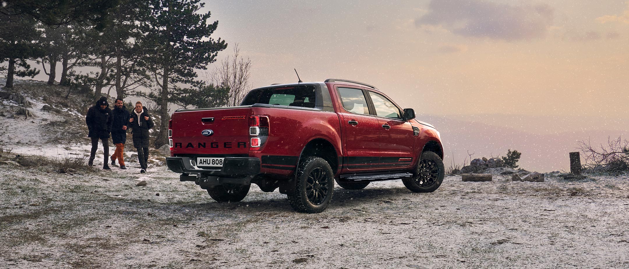 Ford Ranger Stormtrak rear three quarter view