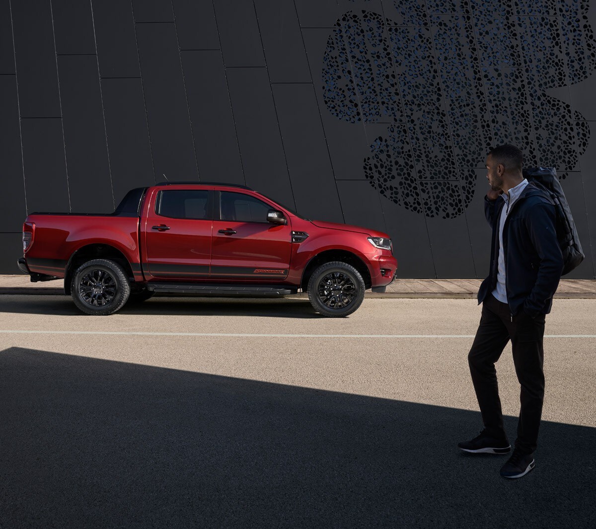 New Ford Ranger Stormtrak side view