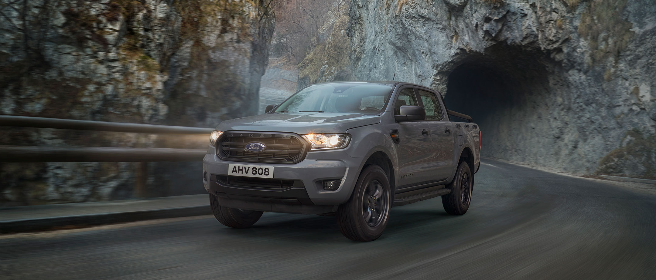 Ford Ranger Wolftrak driving in the mountains