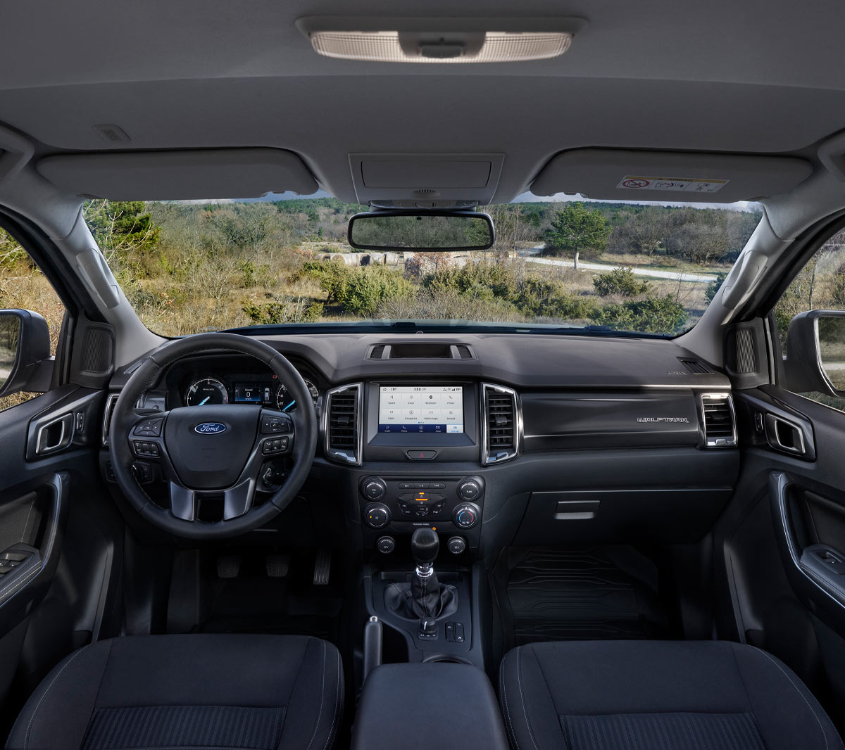 Ford Ranger Wolftrak interior cabin view