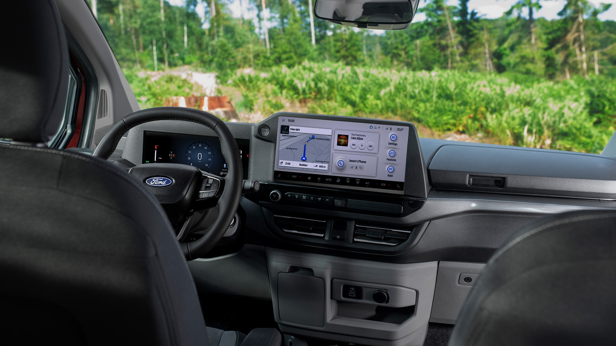 Panoul interior de control al noului Ford Nugget
