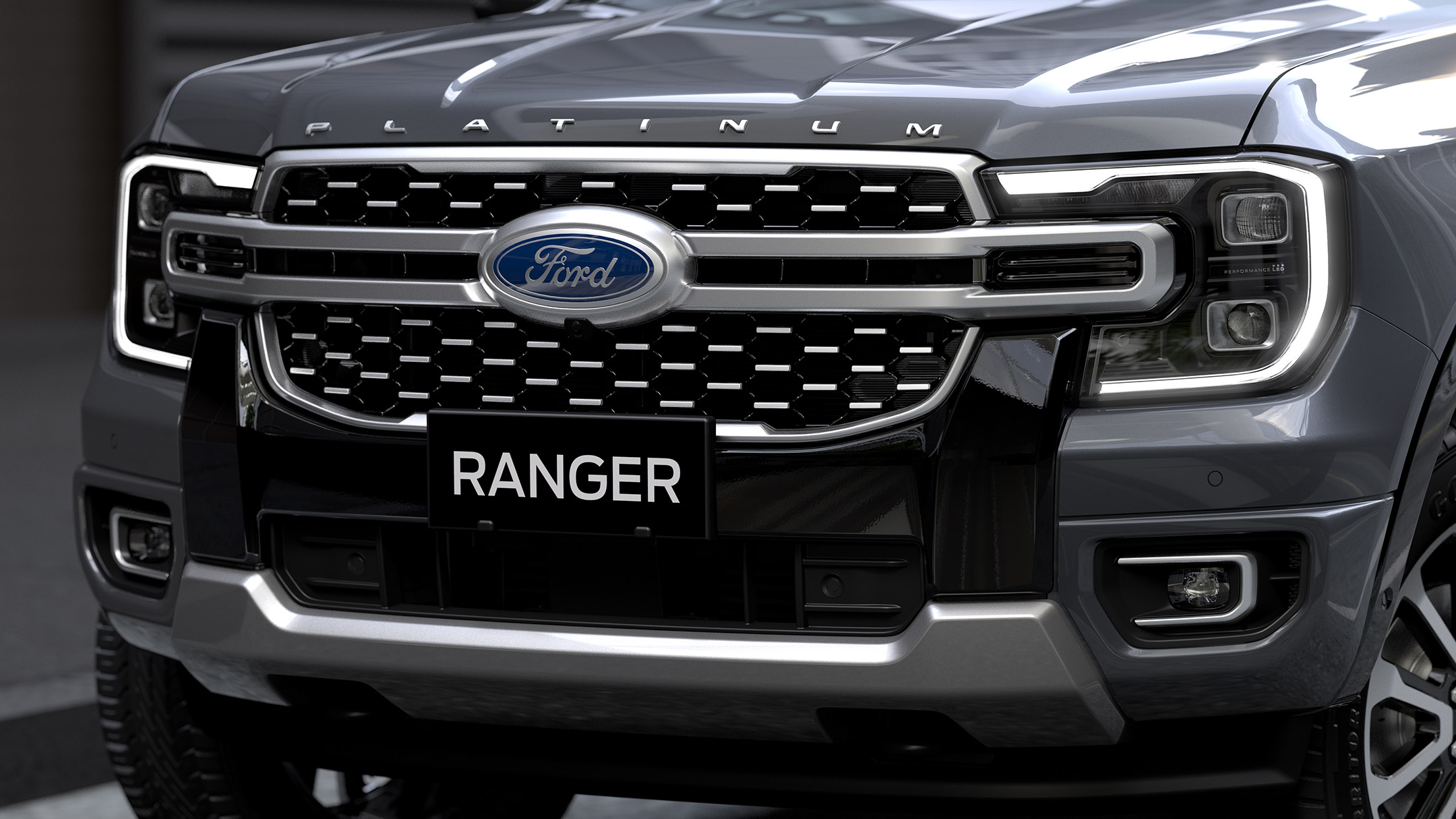 Noul Ford Ranger Platinum, grilă frontală