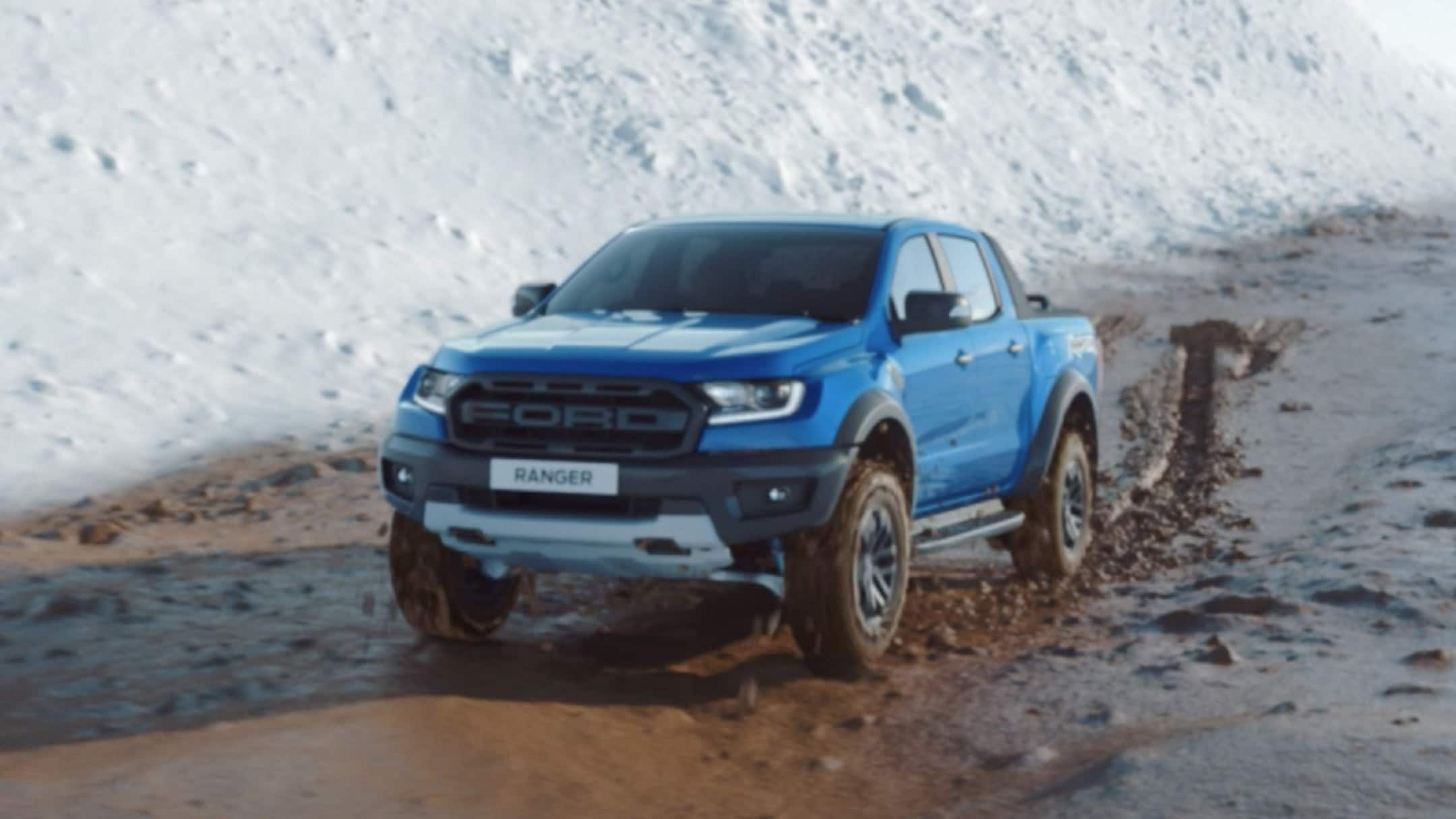 Ford Ranger off road in desert