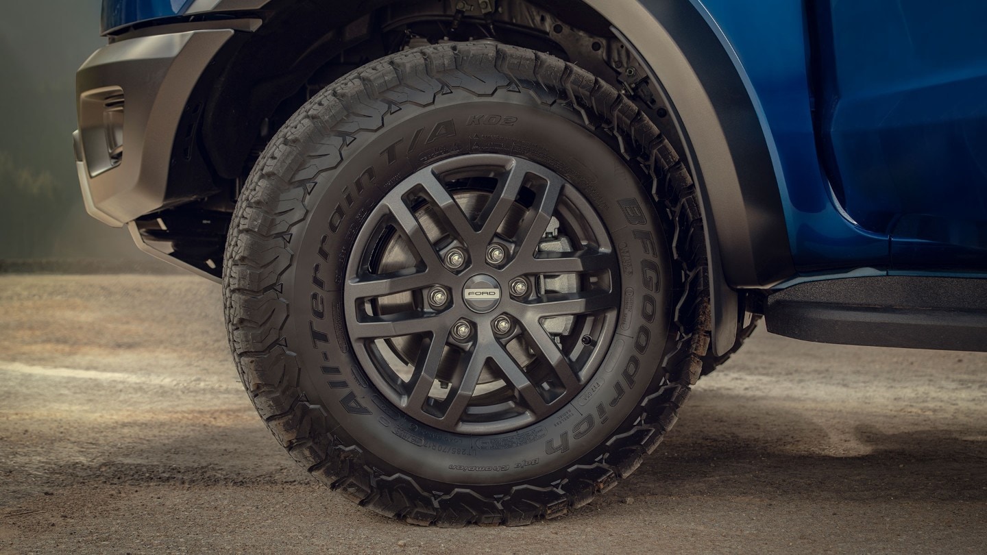 Ford Ranger Raptor tyre close up