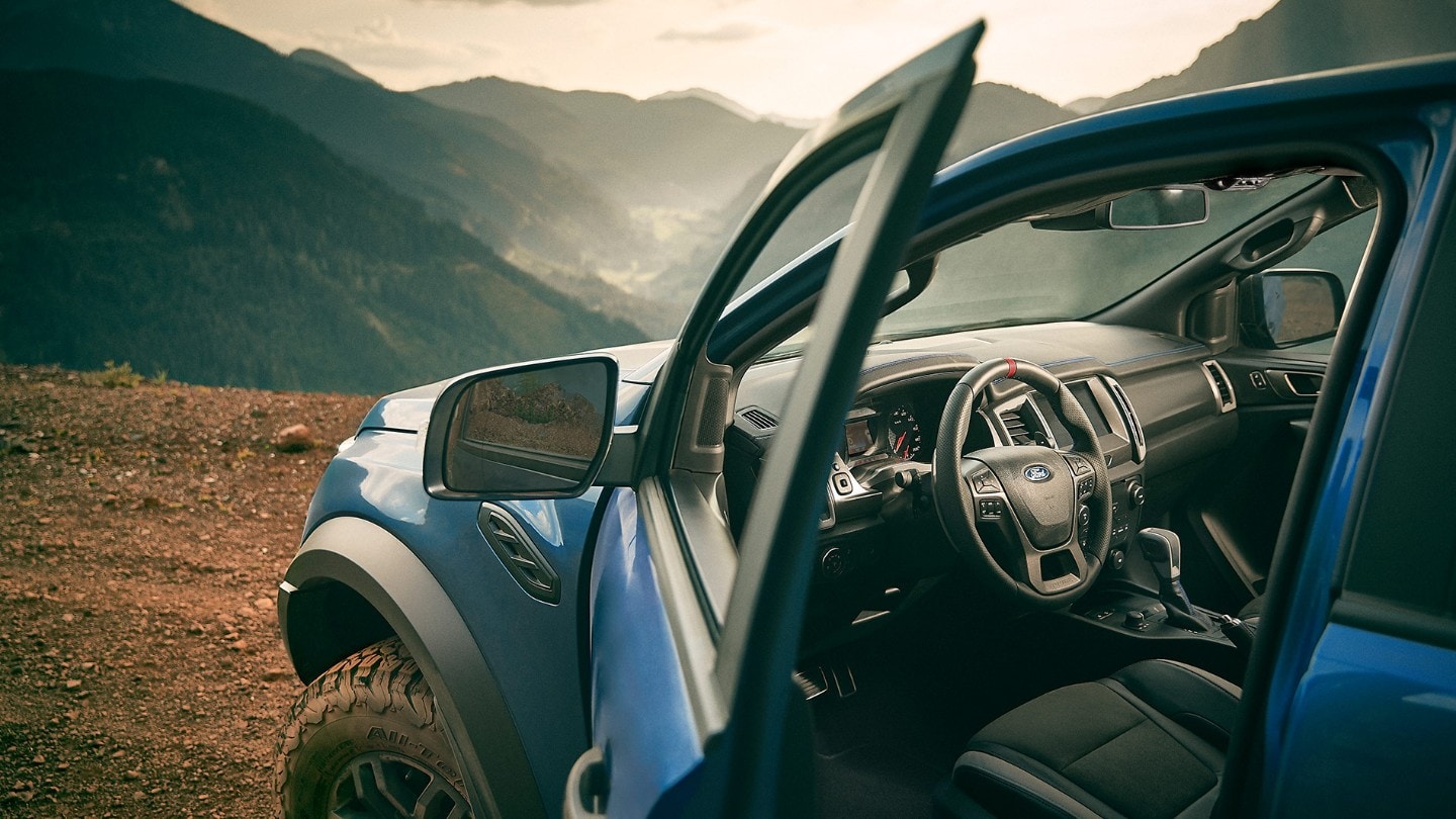 Ford Ranger Raptor driver sear interior view