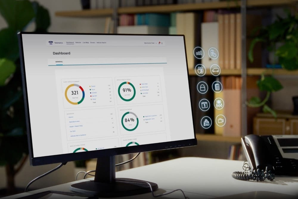 Ford Pro Telematics *disponibil doar pentu anumite piete